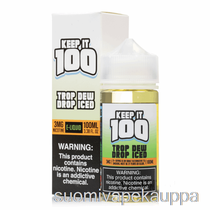 Vape Box Iced Trop Dew Drop - Säilytä 100-100ml 6mg